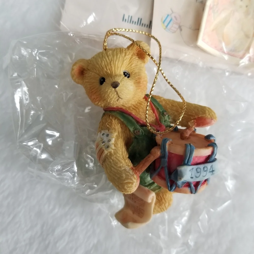 1994 Enesco Cherished Teddies Drummer Boy 912891 ornament